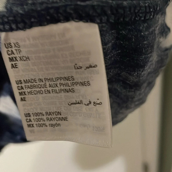 Inc international concepts boho navy and white light long sleeve - Picture 3 of 3